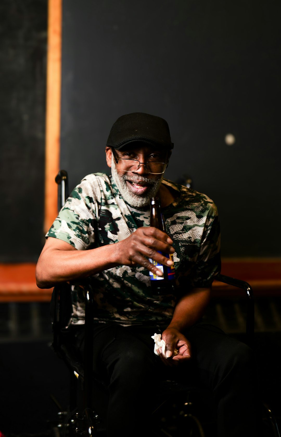 Studio portrait of a Black Belgian man data analyst